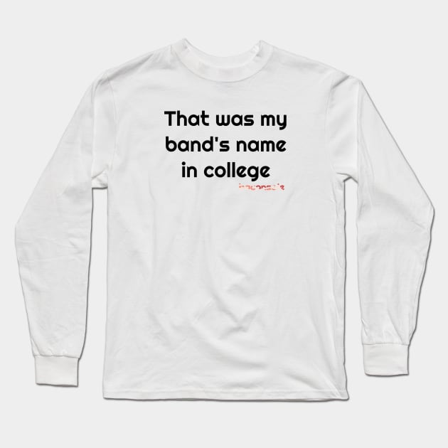 Baconsale Band Name Long Sleeve T-Shirt by baconsale